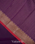 Deep Purple Pure Chanderi Silk Cotton Handloom Saree