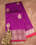 Deep Magenta Pure Chanderi Silk Cotton Handloom Saree