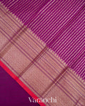 Deep Magenta Pure Chanderi Silk Cotton Handloom Saree