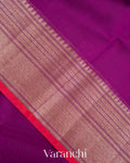 Deep Magenta Pure Chanderi Silk Cotton Handloom Saree