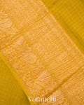 Mehandi Green Pure Crush Kora Silk Saree