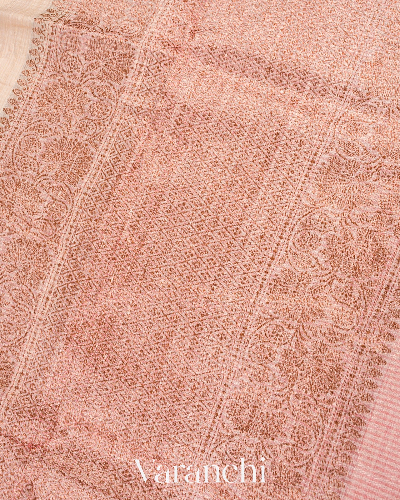 Off White Pure Dupion Silk Handloom Saree