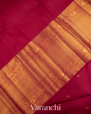 Maroon Pure Kanchipuram Silk Handloom Saree