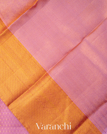 Pink Heavy Brocade Pure Kanchipuram Silk Saree