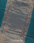 Ink Blue Pure Katan Silk Saree
