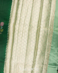 Bottle Green Pure Mango Silk Saree