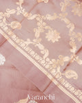 Dusty Mauve Pure Mango Silk Handloom Saree