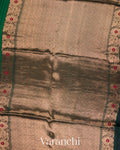 Dark Green Pure Matka Silk Handloom Saree