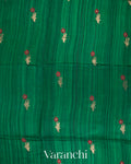 Dark Green Pure Matka Silk Handloom Saree