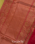 Pista Green Pure Tussar Silk Handloom Saree