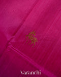 Purple and Rani Pink Ombre-Dyed Raw Silk Handloom Saree