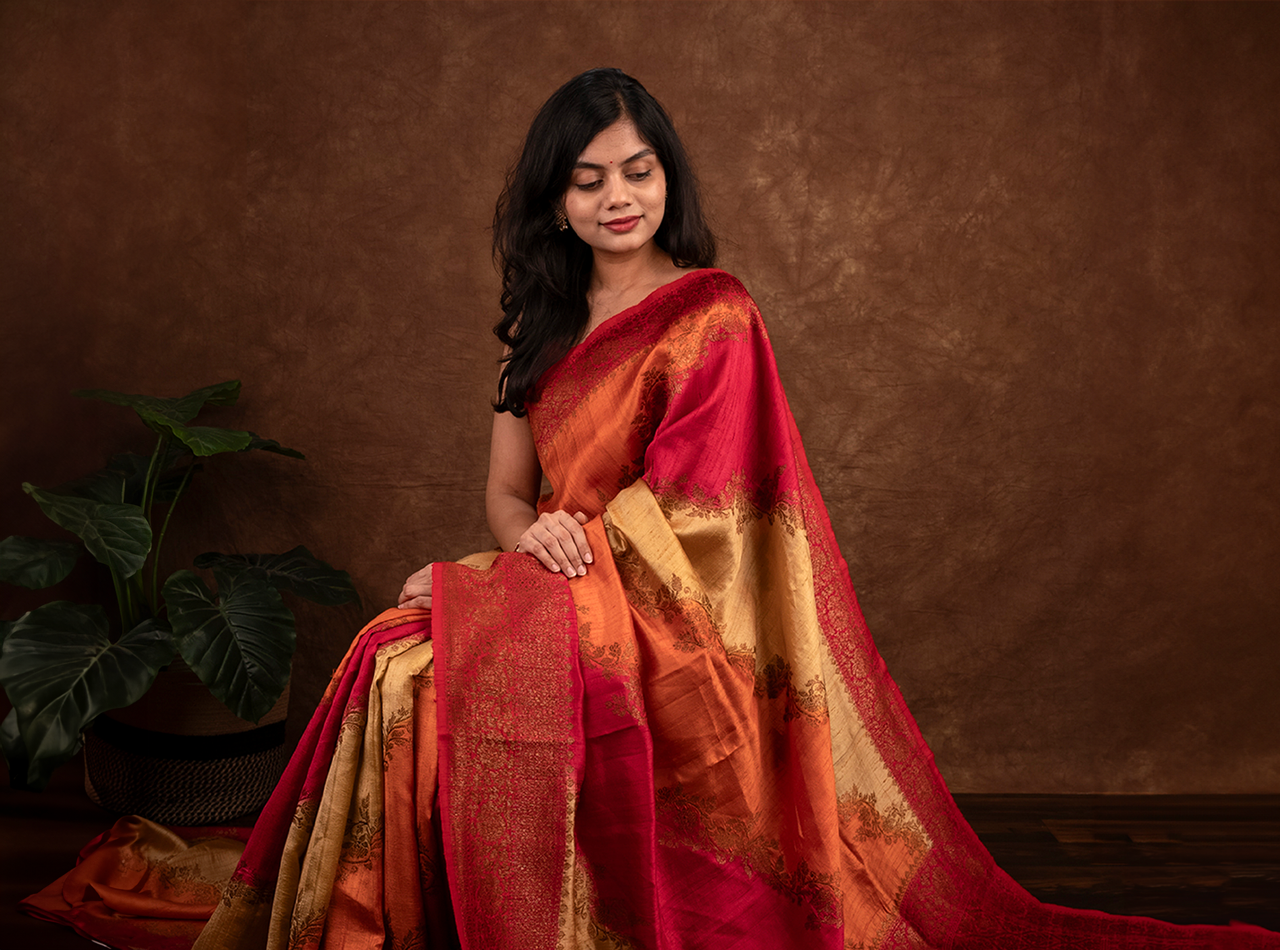 Pure Raw Silk Handloom Sarees | Perfect for Festivals & Weddings