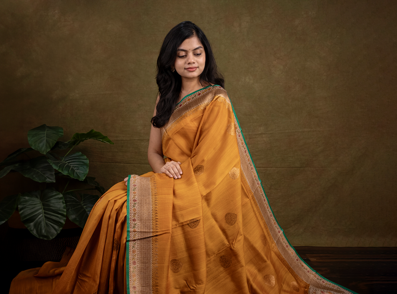 Premium Pure Tussar Silk Sarees | Perfect for Festivals & Weddings