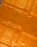 Bottle Green Korvai Pure Kanchipuram Silk Cotton Handloom Saree 