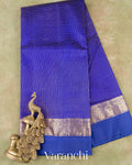 Royal Blue Pure Katan Silk Saree