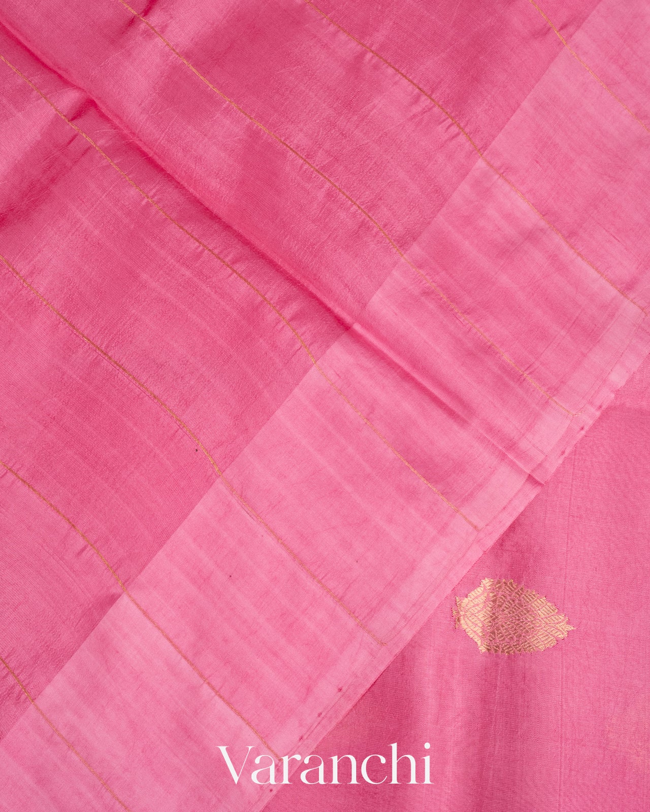 Blush Pink Raw Mango Silk Handloom Saree