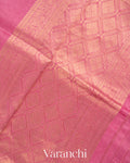 Blush Pink Raw Mango Silk Handloom Saree