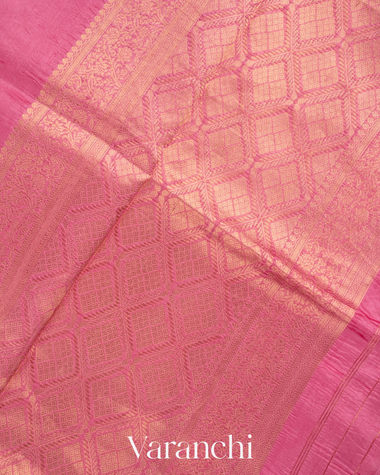 Blush Pink Raw Mango Silk Handloom Saree