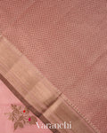 Baby Pink Pure Chanderi Silk Cotton Handloom Saree
