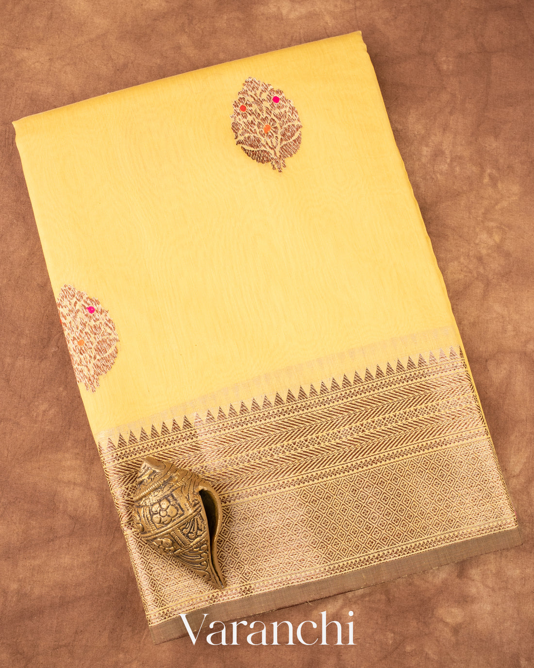 Butter Yellow Pure Chanderi Silk Cotton Handloom Saree