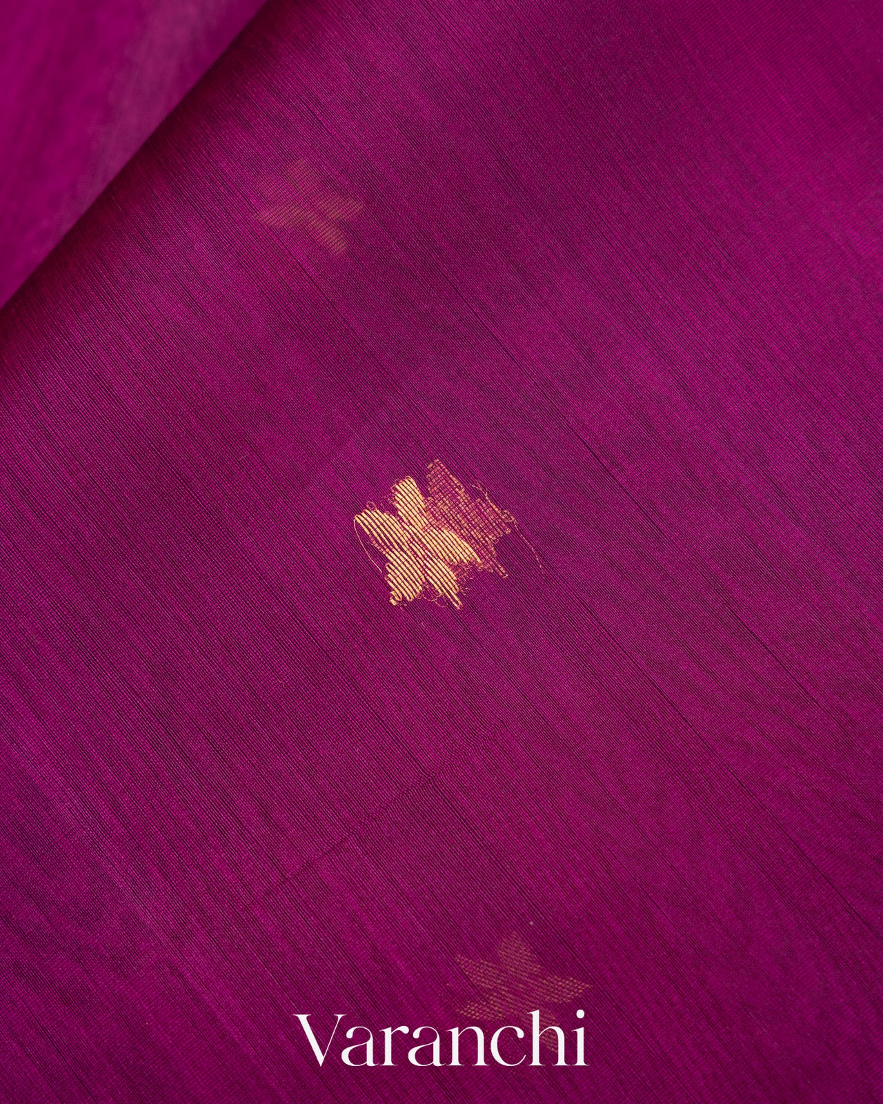 Wine Purple Pure Chanderi Kora Silk Handloom Saree