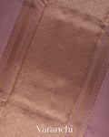 Dusty Lavender Pure Chanderi Silk Cotton Handloom Saree 