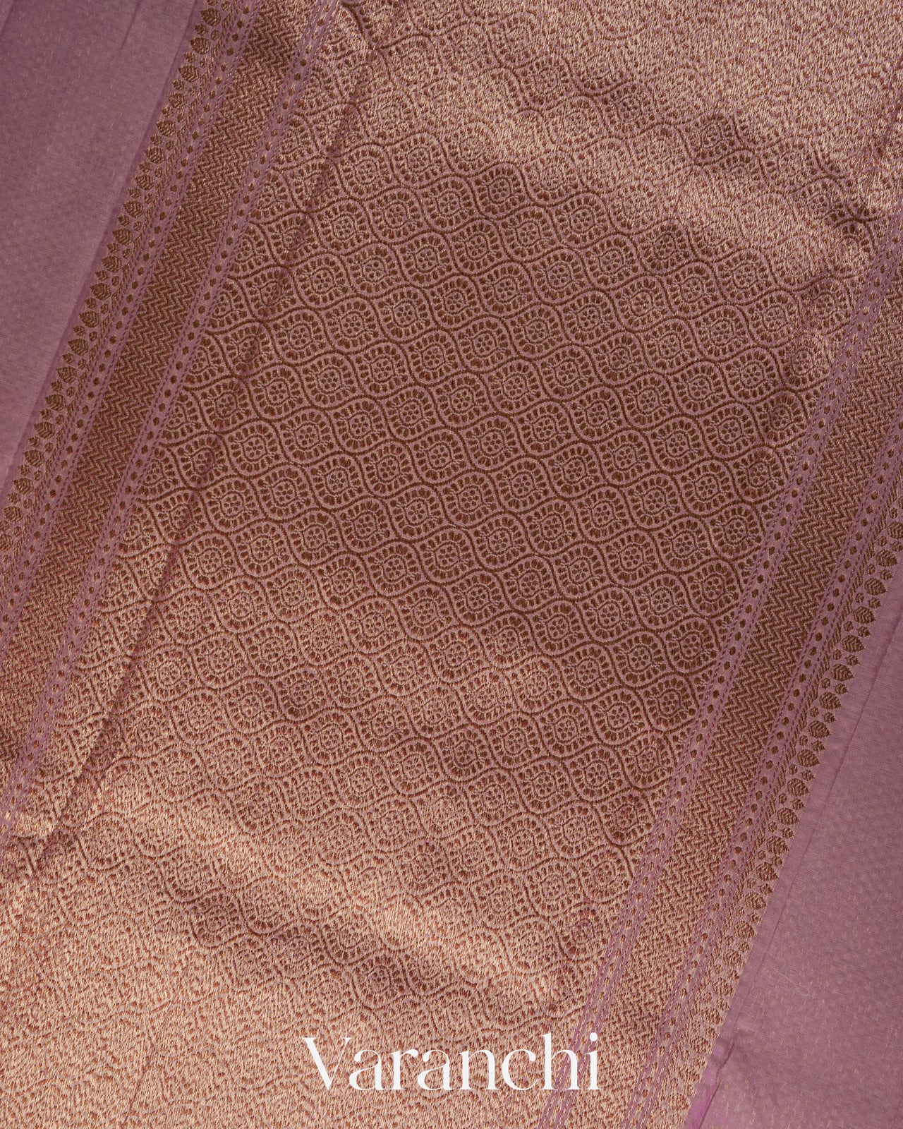 Dusty Lavender Pure Chanderi Silk Cotton Handloom Saree 
