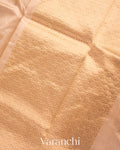 Ivory Pure Chanderi Pattu Silk Handloom Saree