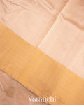 Ivory Pure Chanderi Pattu Silk Handloom Saree