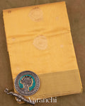 Pastel Yellow Pure Chanderi Silk Cotton Handloom Saree