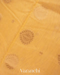 Pastel Yellow Pure Chanderi Silk Cotton Handloom Saree