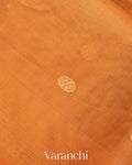 Dusty Orange Pure Chanderi Tissue Silk Handloom Saree