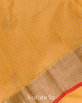 Turmeric Yellow Pure Chanderi Silk Cotton Handloom Saree 