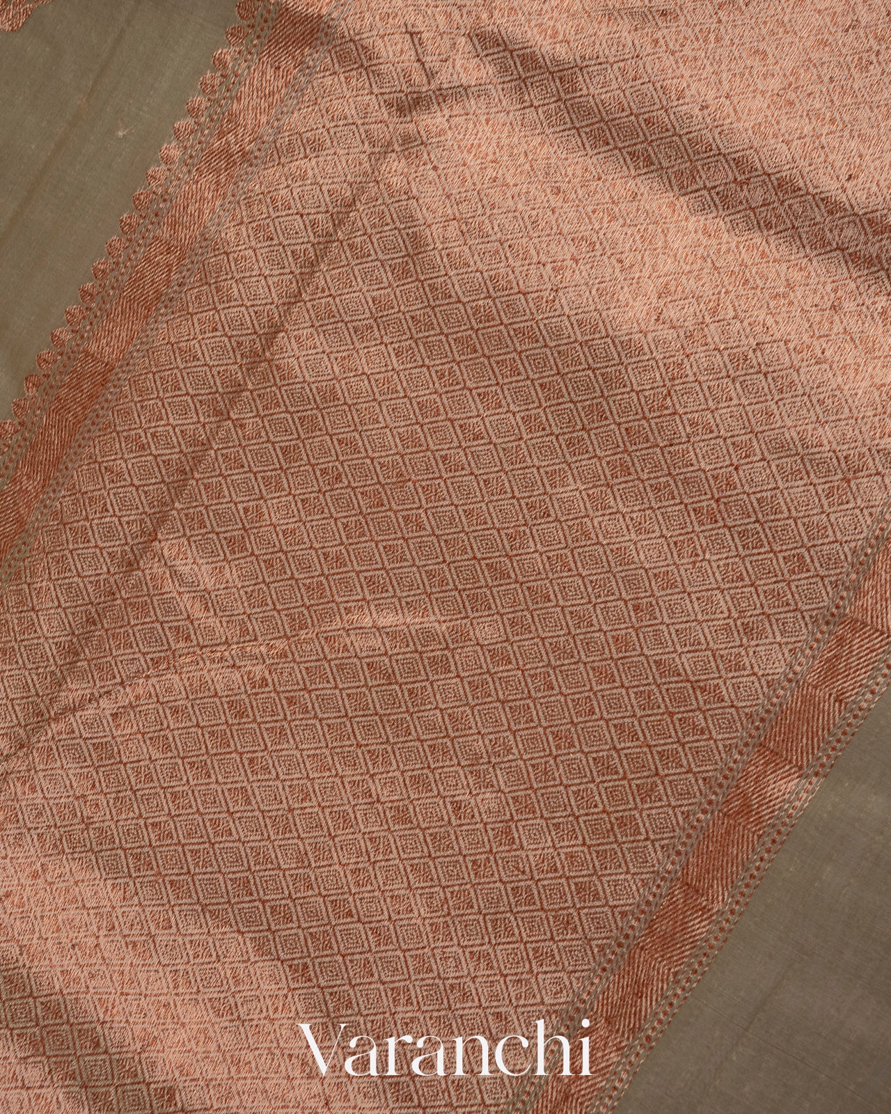 Sage Grey Pure Chanderi Silk Cotton Handloom Saree