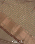 Sage Grey Pure Chanderi Silk Cotton Handloom Saree