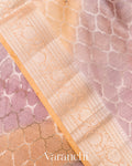 Dusty Lavender-Peach Pure Chanderi Silk Cotton Saree