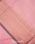 Dusty Rose Pink Pure Chanderi Silk Cotton Handloom Saree