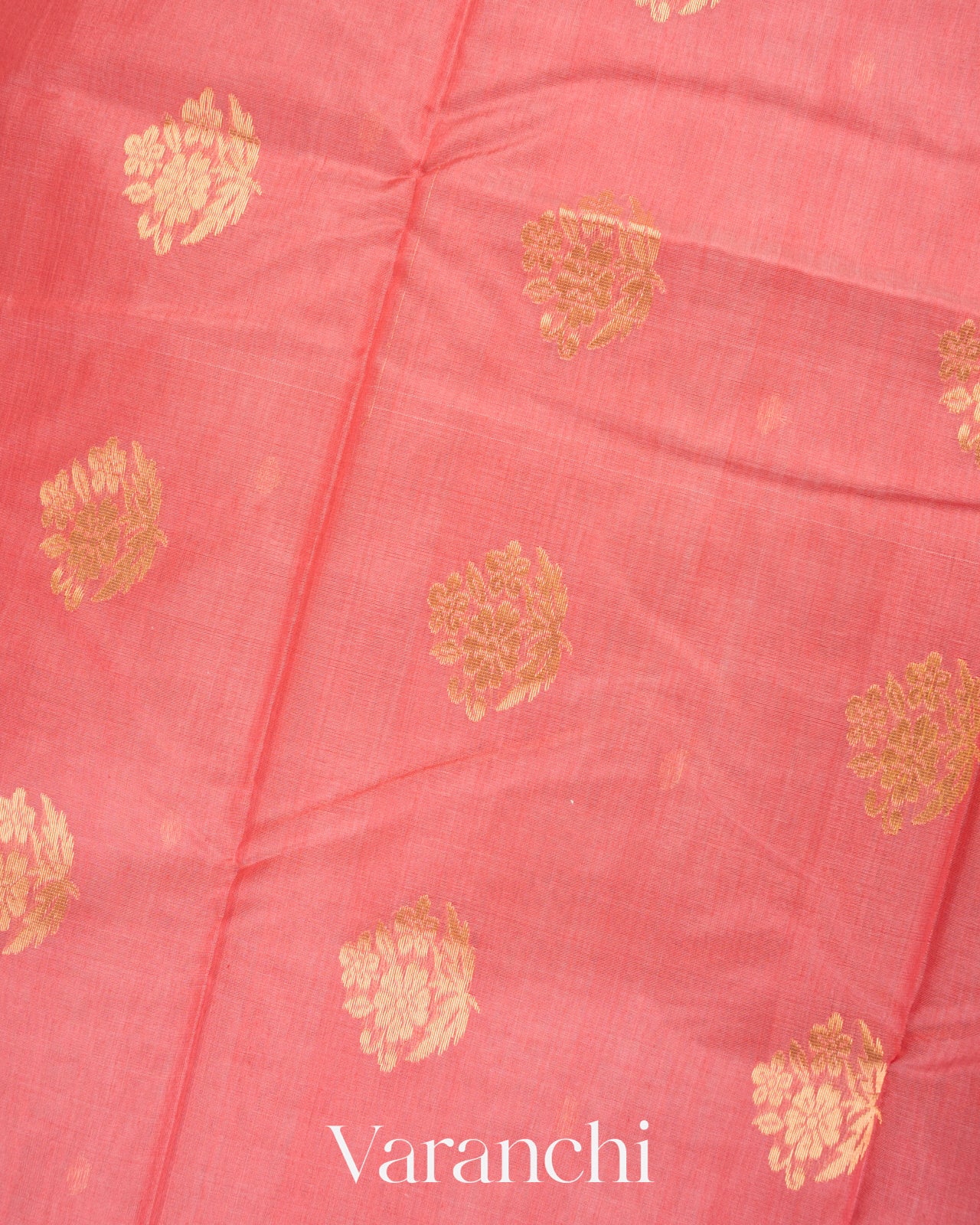 Blush Pink Pure Chanderi Silk Cotton Handloom Saree