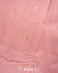 Dusty Pink Pure Chanderi Silk Cotton Handloom Saree