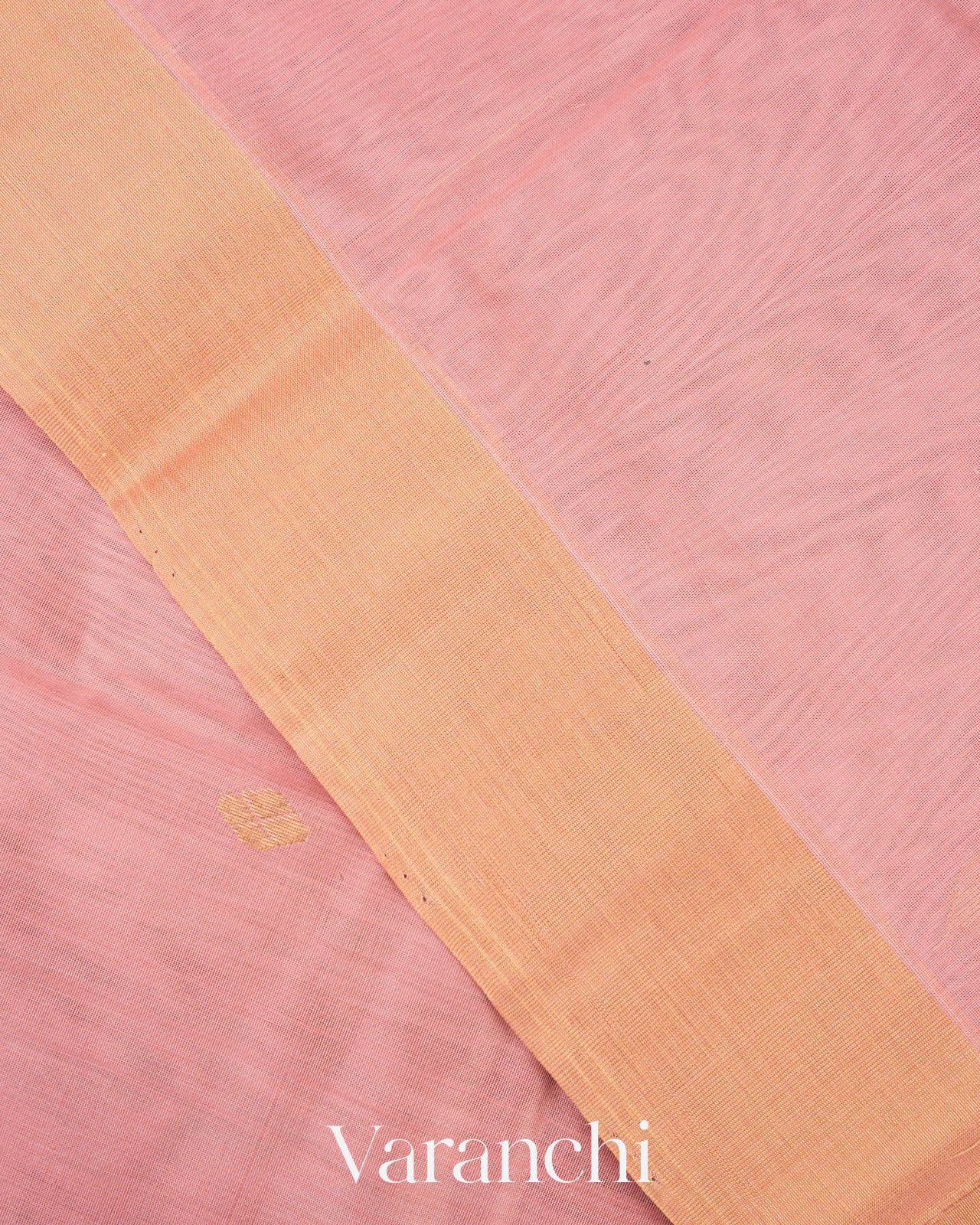 Dusty Pink Pure Chanderi Silk Cotton Handloom Saree