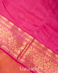 Shades Of Magenta Samandar Lehar Pure Chanderi Tissue Silk Handloom Saree