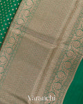 Forest Green Pure Chiniya Silk Handloom Saree 