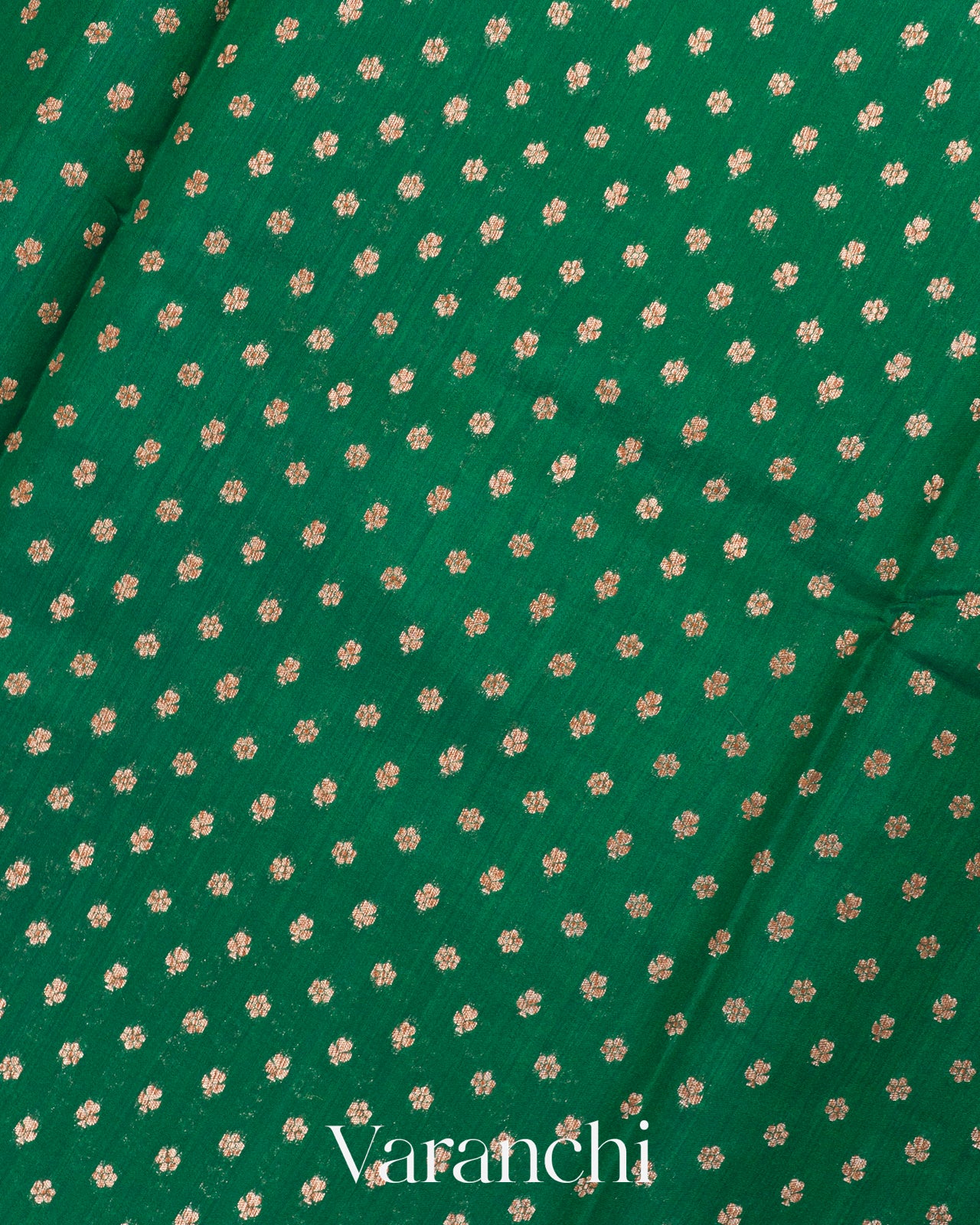 Forest Green Pure Chiniya Silk Handloom Saree 