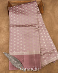 Dusty Mauve Pure Chiniya Silk Saree