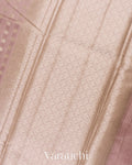 Dusty Mauve Pure Chiniya Silk Saree