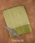 Elaichi Green Pure Chiniya Silk Saree