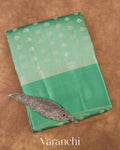 Mint Green Pure Chiniya Silk Saree