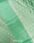 Mint Green Pure Chiniya Silk Saree