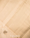 Warm Ivory Pure Chiniya Silk Saree  