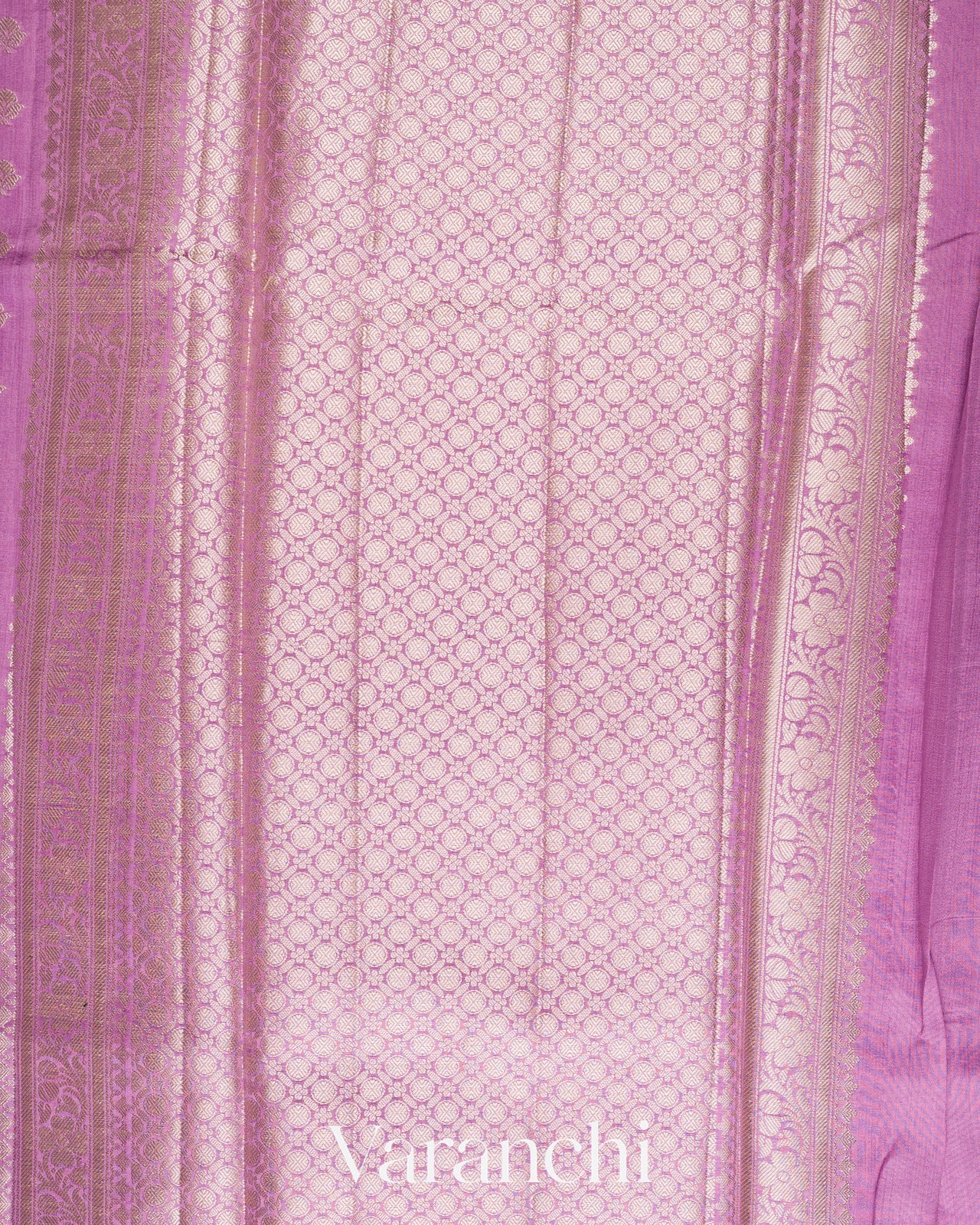 Dusty Orchid Pure Chiniya Silk Saree 